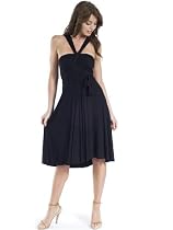 Little Black Convertible Dress or Skirt 8 Different Looks Made in USA M or L