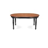 International Concepts T57-6648XBT 48 x 48 x 66 Inch Table Top with Butterfly Leaf - Black/Cherry
