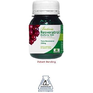 Biotivia Resveratrol Bioforte 250mg Dietary Supplement, Capsules, 60-Count Bottle