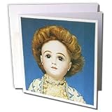 Florene Vintage - 1880 Bisque Doll - Greeting Cards-12 Greeting Cards with envelopes