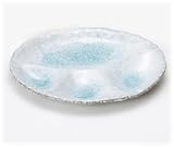 【萬古焼 和皿・洋皿】 青リーブ 仕切りプレート 3個組 　/ お楽しみグッズ(キッチン用品)付きセット