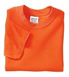 NEW Gildan Ultra Blend - Youth 50/50 Cotton/Poly T-Shirt Orange-L