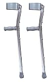 `Forearm Crutch - Adj Forearm- Tall Adlt 29-38 (pair) Vinyl coated ergonomically contoured arm cu