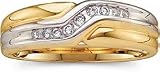 1/10 ctw. Men's Diamond Band in two-tone Gold
