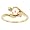 14k Yellow Gold Cultured Pearl and Diamond Ring, 5.5mm.