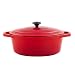 Chasseur Cast Iron 29cm, 3.8ltr Oval Chilli Red Casserole