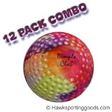 Hawk Field Hockey 12 Dimple Balls Rainbow