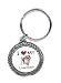 I Love My Lowchen Key Chain