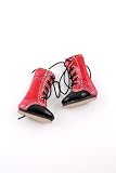Blythe Doll Black and Red Leather look lace up boots