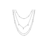 Cleversilver's 4 Strand Simulated Pearl Fashion Necklace