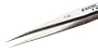 Tweezer - Straight - fine points (Length: 4.5; Material: carbon steel) [PRICE is per EACH]