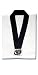Tae Kwon Do (TKD) Uniform Light Weight White With Black Trim V-Neck Top Only