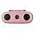 iHome2go iH19p pink zip-it and go splash resistant portable stereo sport case for ipod