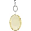 Genuine Lime Quartz Pendant with 18" chain necklace