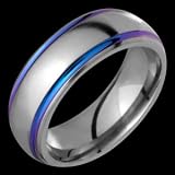 Sparklia Titanium Ring with Multicolor Grooves. Choose your Color for Free!