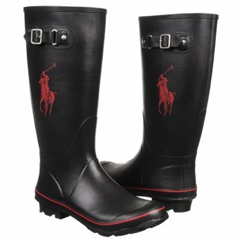 Polo Ralph Lauren Men's Matteo Pull-On Boot,Black,11 M US