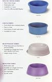 PETMATE CROCK DISH SMALL 4 x 2 inch deep ASSORTED COLORS