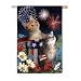 Garden Size Flag Patriotic Kittens