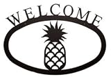 17.5 Large Iron Outdoor Welcome Sign - Pineapple
