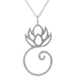 Sterling Silver Lotus Flower Necklace