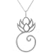 Sterling Silver Lotus Flower Necklace