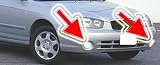 2001 2002 2003 HYUNDAI ELANTRA GLS LED FOG LIGHTS LAMPS
