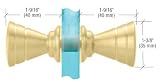 CRL Satin Brass Ribbed Bow-Tie Style Back-to-Back Knob