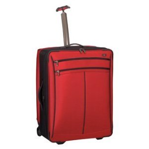 Victorinox Swiss Werks Traveler 30 Deluxe 27 Expandable Wheeled Upright Luggage Travel Bag Redblack