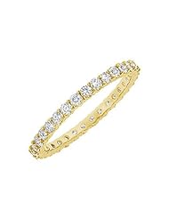 Diamond Eternity Bangle 14K Yellow Gold 10.00 CT Diamonds
