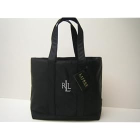 Lauren Open Tote Handbag Black