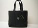 Lauren by Ralph Lauren Island Tote in BLACK with Silver Stitching