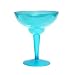 NorthWest Enterprises N121005 2-Piece Party Essentials Brights Plastic Margarita Glasses Set, 12-Ounce Capacity, Neon Blue (12 Packs of 10)