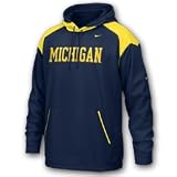 Michigan Wolverines Nike Hooded Sweatshirts - Face Mask