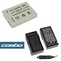 Replacement Lithium-ion Battery + Home Battery Charger with Car Adapter for Canon Digital Camera & Camcorder for Canon PowerShot SX200 IS