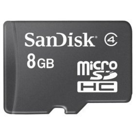 SanDisk 8GB microSDHC Card CLASS 2 (SDSDQ-8192, Bulk Package)