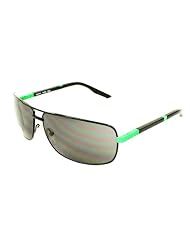 Diesel 55dsl Sunglasses - Tomtom QTAE5 Metal - Acetate Black - Green Grey by Diesel