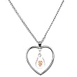 San Francisco Giants Mini Baseball Heart Necklace