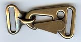 Latch Hook Clasp Closure in Antique Brass Finish