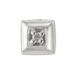 Boucles d'oreille - Homme - Or blanc (9 carats) 0.39 Gr - Diamant