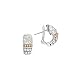 14K Yellow Gold and Sterling Silver Oxidized 1/4 ct. Diamond Earrings