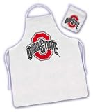 Ohio State Buckeyes Tailgate Barbecue (BBQ) Grilling Apron/Mitt Set NCAA