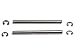 Traxxas 2640 Suspension Pins with E-Clips, 44mm (pair)