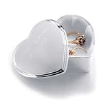 Engraved Silver Plated Heart Trinket Box