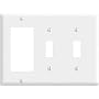 Cooper Wiring 3G White 2Toggle/Deco Plate 2173W-BOX