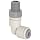 John Guest Acetal Copolymer Push-To-Connect Tube Fitting, Swivel Elbow, Tube OD x NPTF Male (Pack of 10)