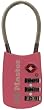Master Lock 4688DPINK Breast Cancer Research Foundation TSA Resettable Travel Lock, Pink