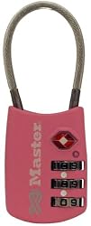 Master Lock 4688DPINK Breast Cancer Research Foundation TSA Resettable Travel Lock, Pink