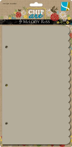 Chip Art Chipboard Tabbed Recipe Book Kit