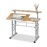 Safco Height Adjustable Split Level Workstation, 47 1/4W x 29 1/2D