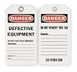 Industrial Grade 2RMW2 Accident Prevention Tag, Danger, Pk 25